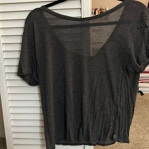 Lululemon reversible charcoal top